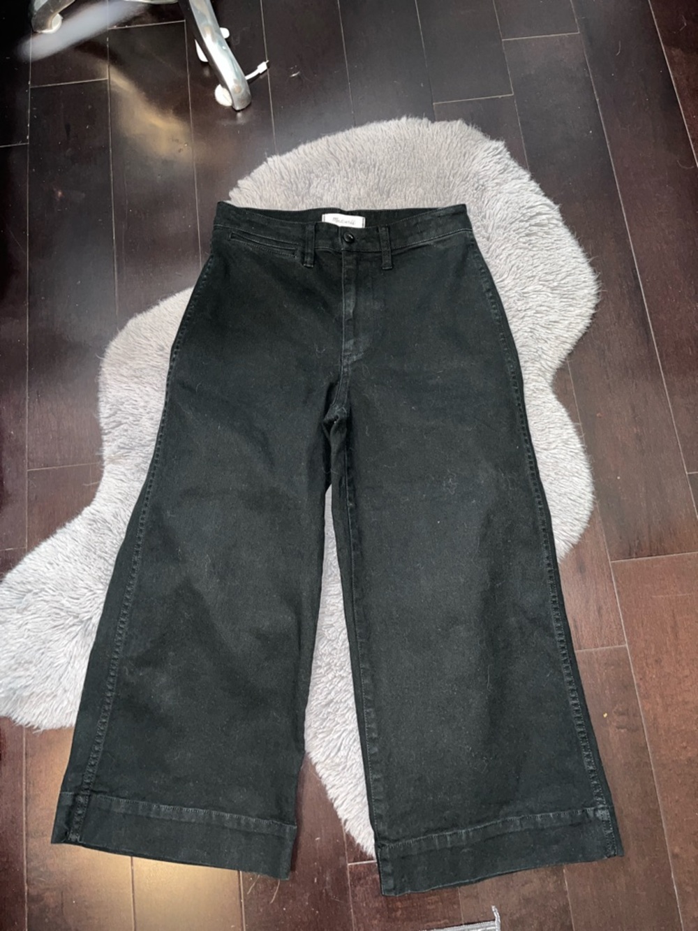 Madewell Black Wide-Leg Jeans